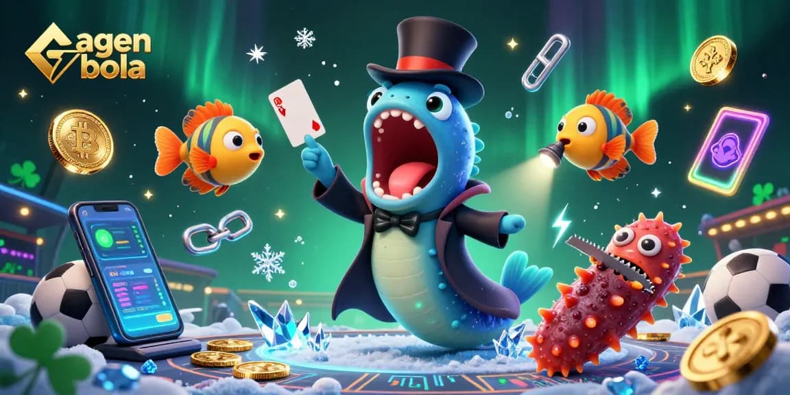 Experience thrilling agen bola betting with unique characters performing in a dynamic scene.