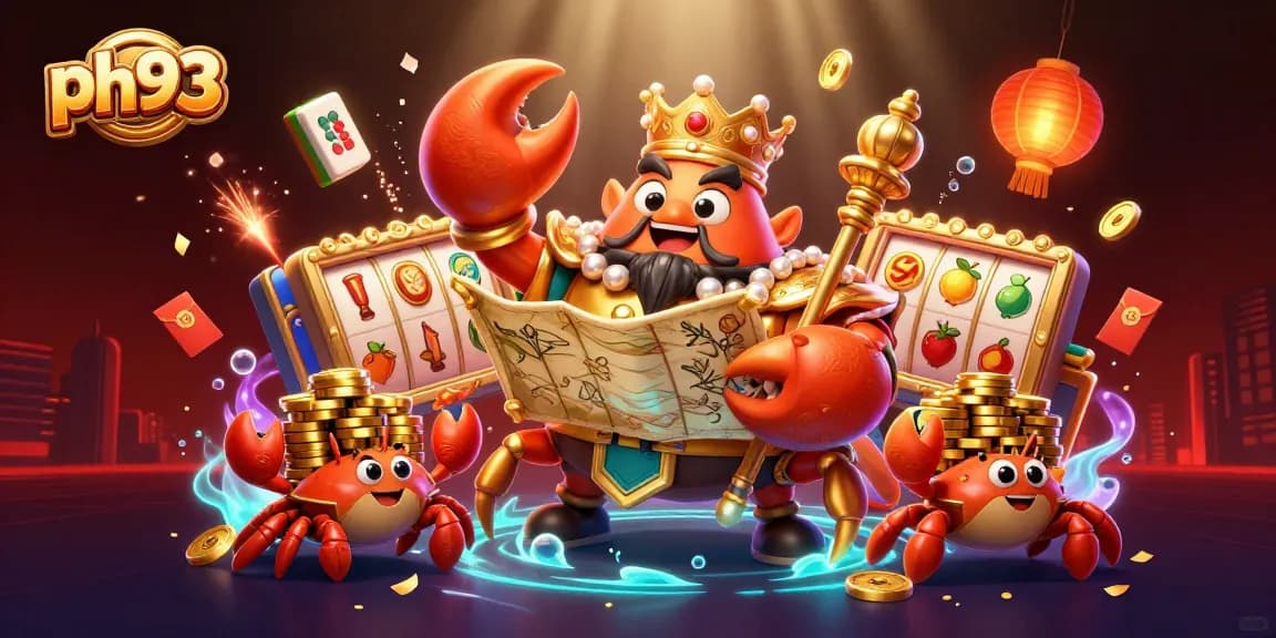 Experience thrilling gaming with ph33 featuring a golden crab emperor and dynamic casino elements