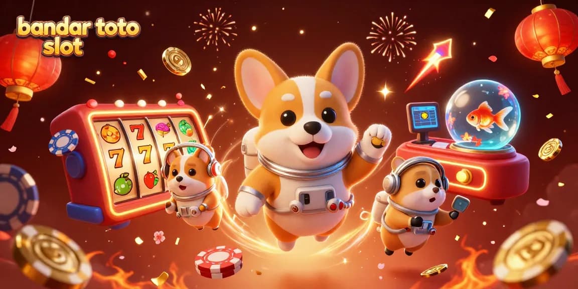 Experience the thrilling bandar toto slot action with floating characters and casino elements, enhancing your gaming journey.