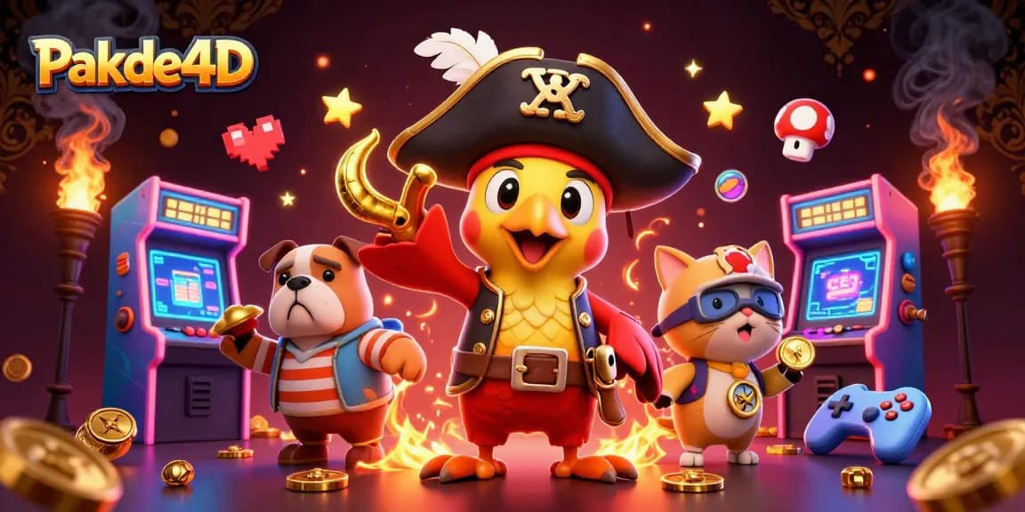 Engage with exciting Pakde4D online lottery gameplay featuring immersive characters and vibrant casino elements.