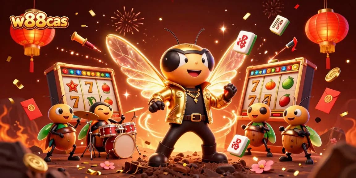 Engage in thrilling gameplay at w88cas with dynamic slot elements and celebratory visuals.