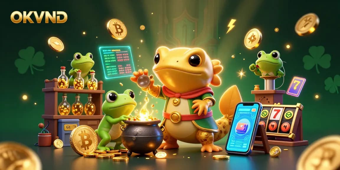 Engage with OKVND's vibrant gaming world, showcasing thrilling slot action and golden opportunities.