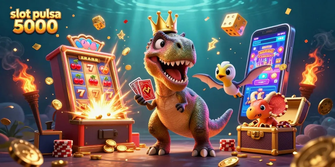 Menangkan permainan slot pulsa 5000 dengan strategi terbaru dalam ilustrasi kasino.