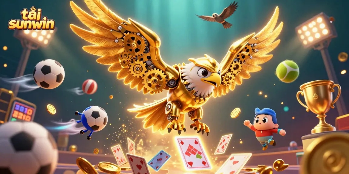 Engage with the thrilling experience of tải sunwin through a colorful 3D illustration of gaming adventure.