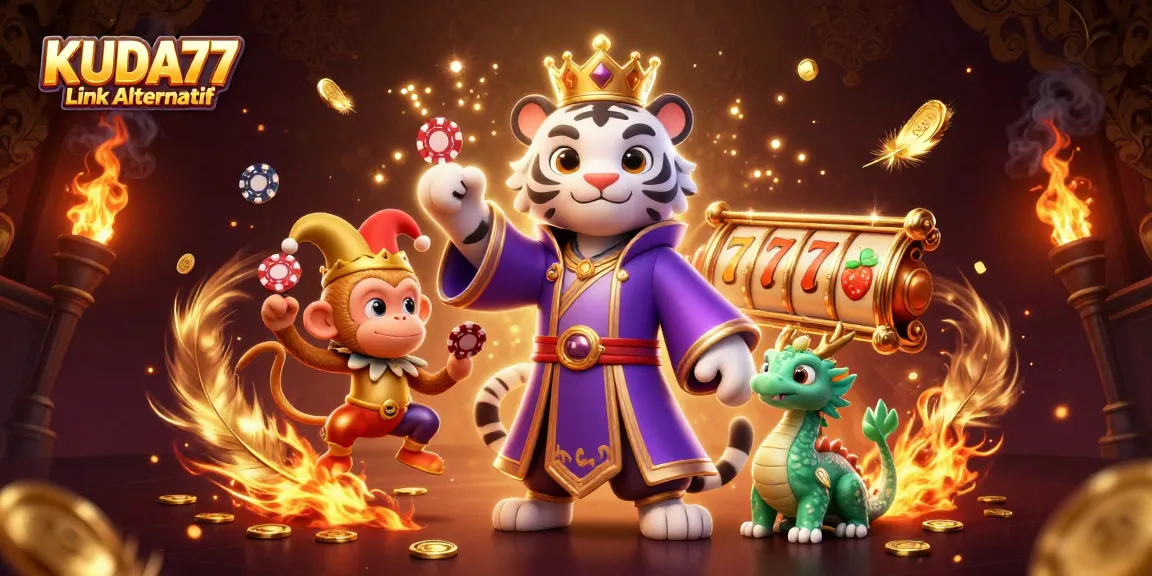 KUDA77 Link Alternatif: Menangkan hadiah dengan slot gacor dan nuansa kasino yang meriah.