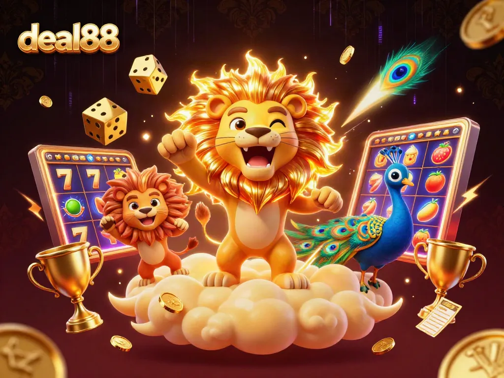 Engage with thrilling deal88 slots showcasing vibrant lucky 7s and jackpot counters in action.