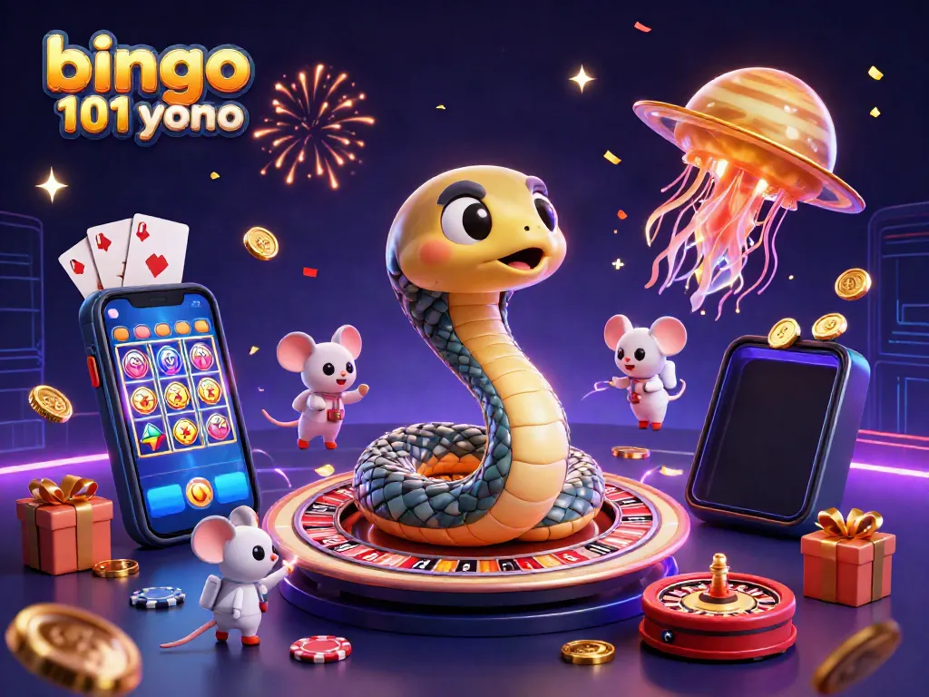 Experience the thrilling games in bingo 101 yono with cosmic elements and vibrant designs.