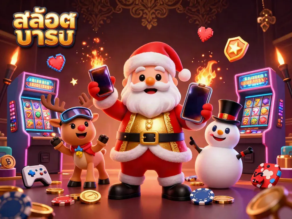 ร่วมสนุกไปกับ สล็อตมาแรง ในภาพ 3D ของซานตาคลอสและเพื่อนๆ ที่คาสิโน