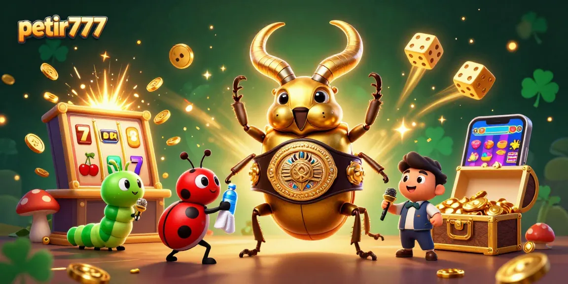 Experience the excitement of petir777 with dynamic characters in a vibrant casino scene filled with winning symbols.