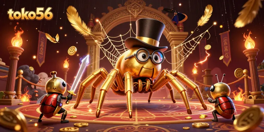 Toko56 memberikan kesempatan menarik dengan tarantula emas dan ksatria jujur di arena judi yang glamor