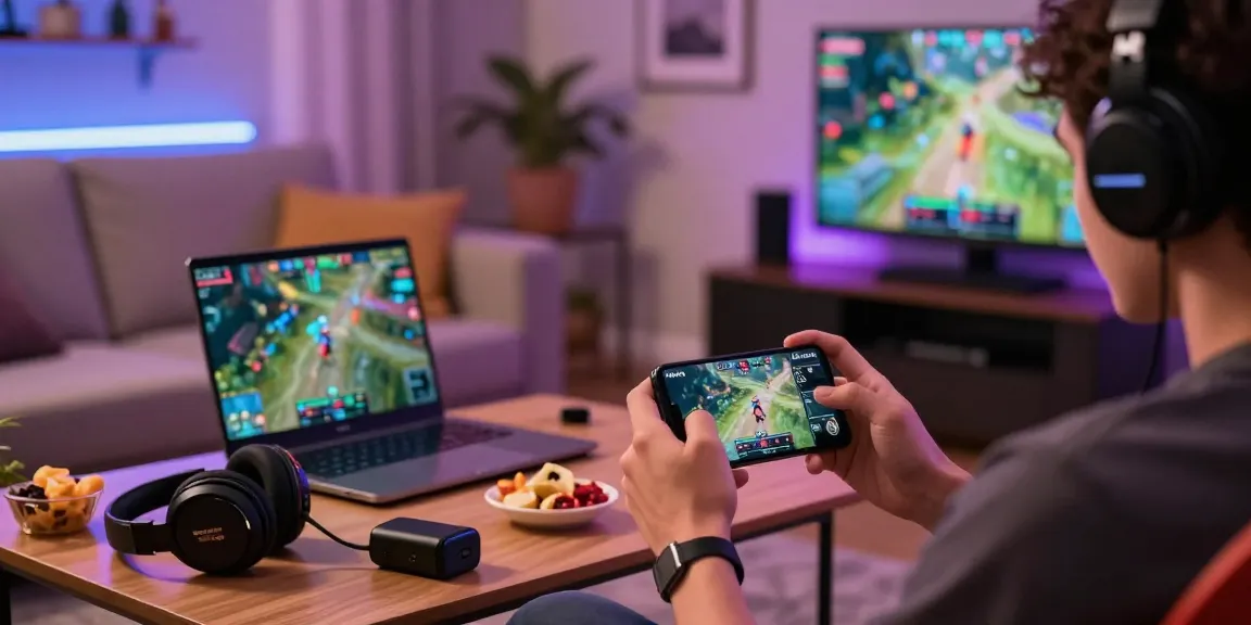 Enjoying the Newtown gaming experience on mobile in a cozy setting