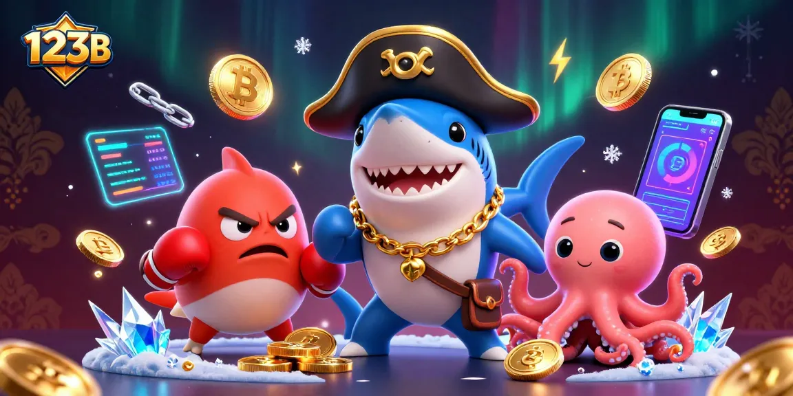 Play and win with 123 B in a vibrant casino scene featuring exciting characters and themes.