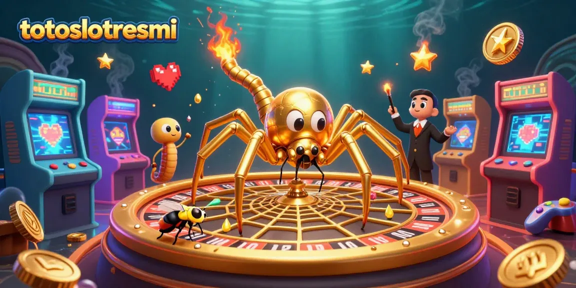 Experience thrilling gameplay at totoslotresmi with an enticing golden roulette wheel and animated characters igniting the casino spirit.