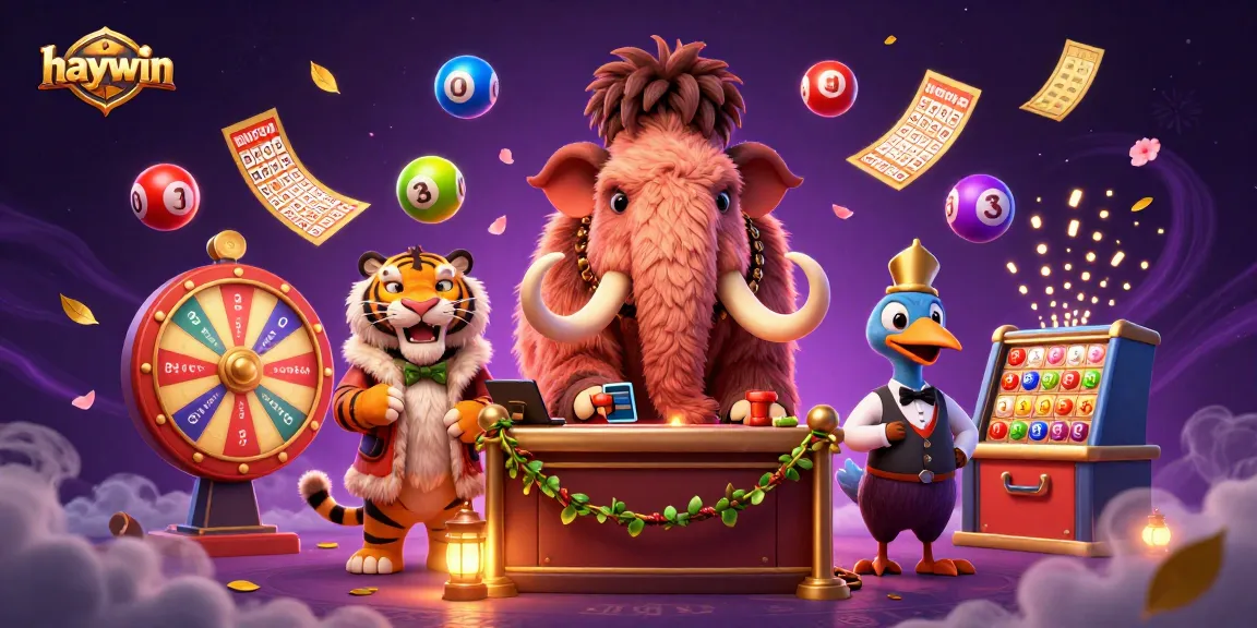 Experience the excitement of haywin with vibrant casino elements and cartoon characters in a dynamic scene.