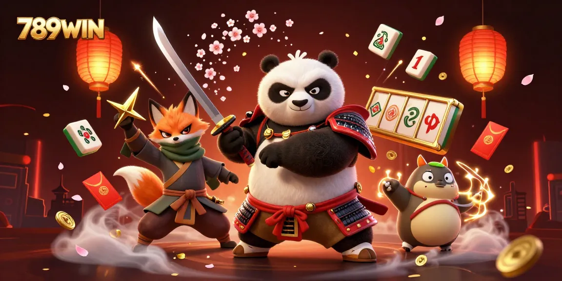Engage with 789WIN's rich casino experience featuring samurai panda and enchanting game elements.