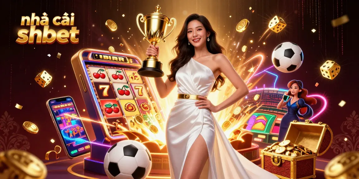 Experience the excitement of nhà cái shbet with vibrant casino elements and a triumphant winner.