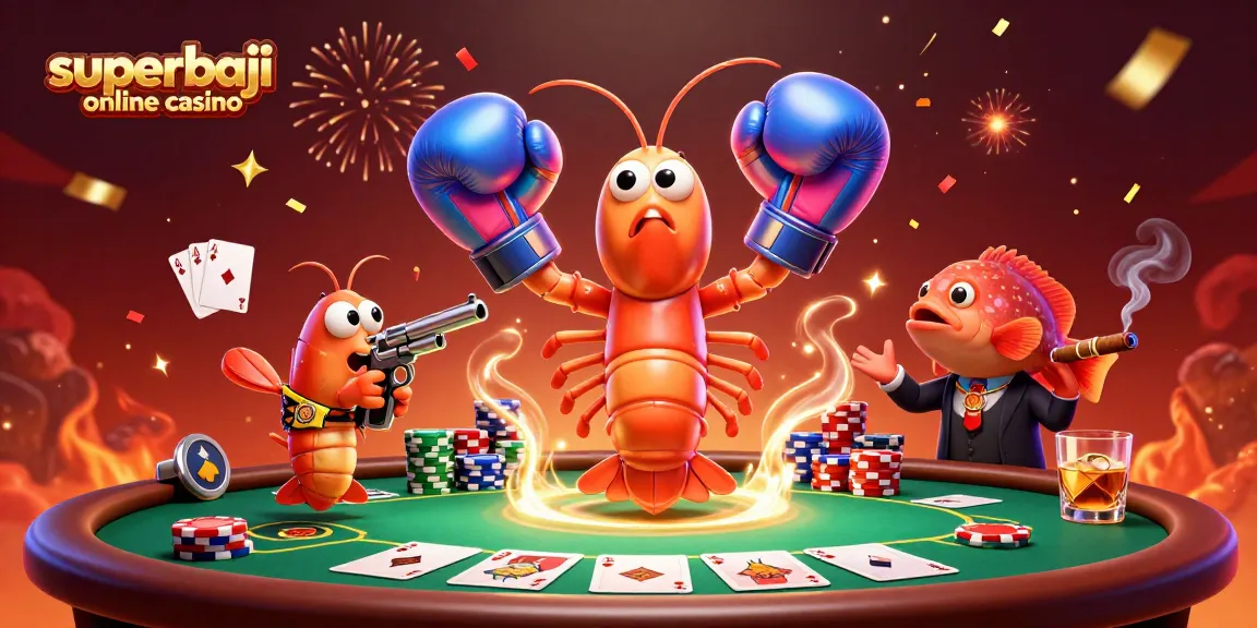 Experience thrilling moments at superbaji online casino with colorful poker elements and dynamic characters.