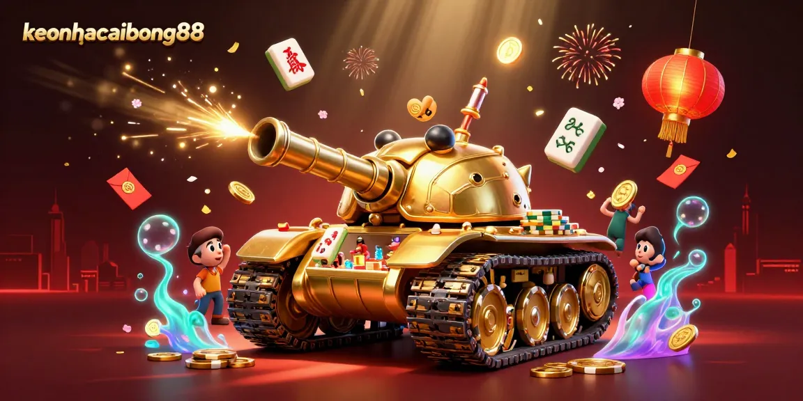 Experience the thrilling world of keonhacaibong88 with vibrant casino elements and engaging action.
