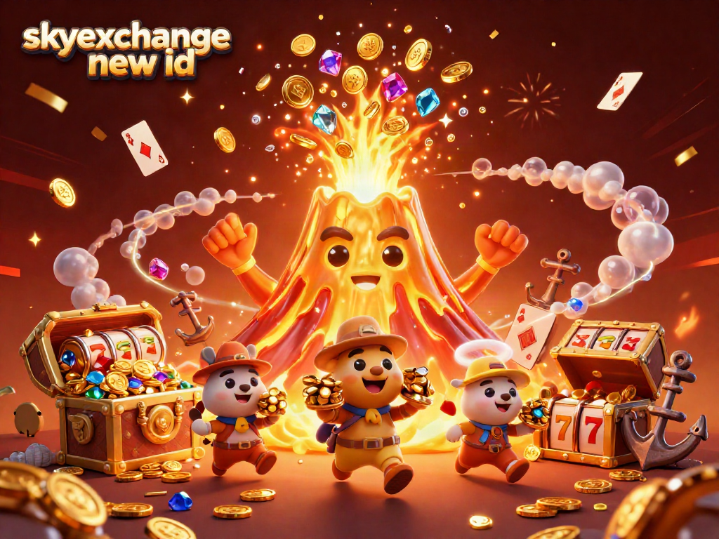 Experience thrilling action with skyexchange new id in a vibrant 3D casino landscape of treasures and games.