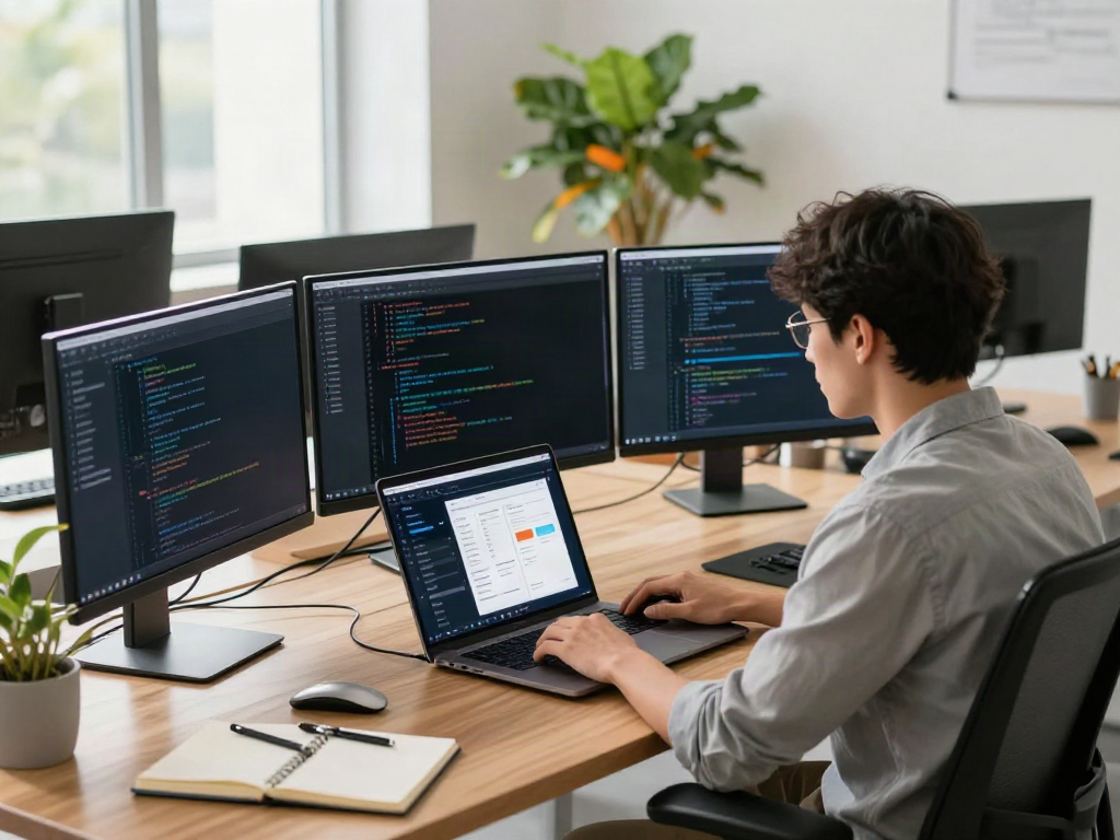 A80 information platform showcased in a modern tech workspace with multiple screens and natural light.