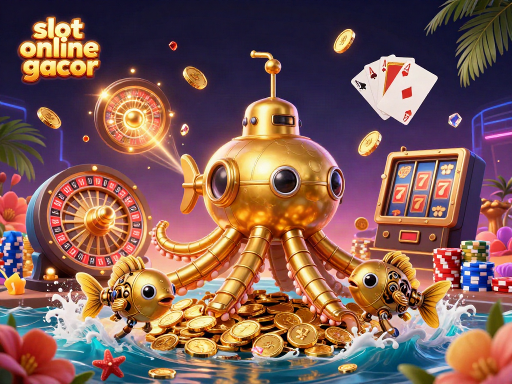 Menangkan slot online gacor dengan ilustrasi 3D menarik yang menunjukkan karakter angkatan laut dan elemen kasino.