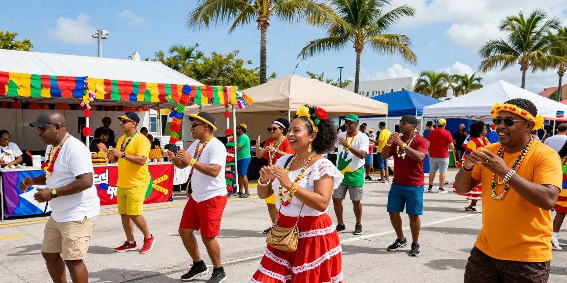 Festival budaya yang meriah di https://miami4d.com/ dengan berbagai orang menikmati musik dan tari tradisional.
