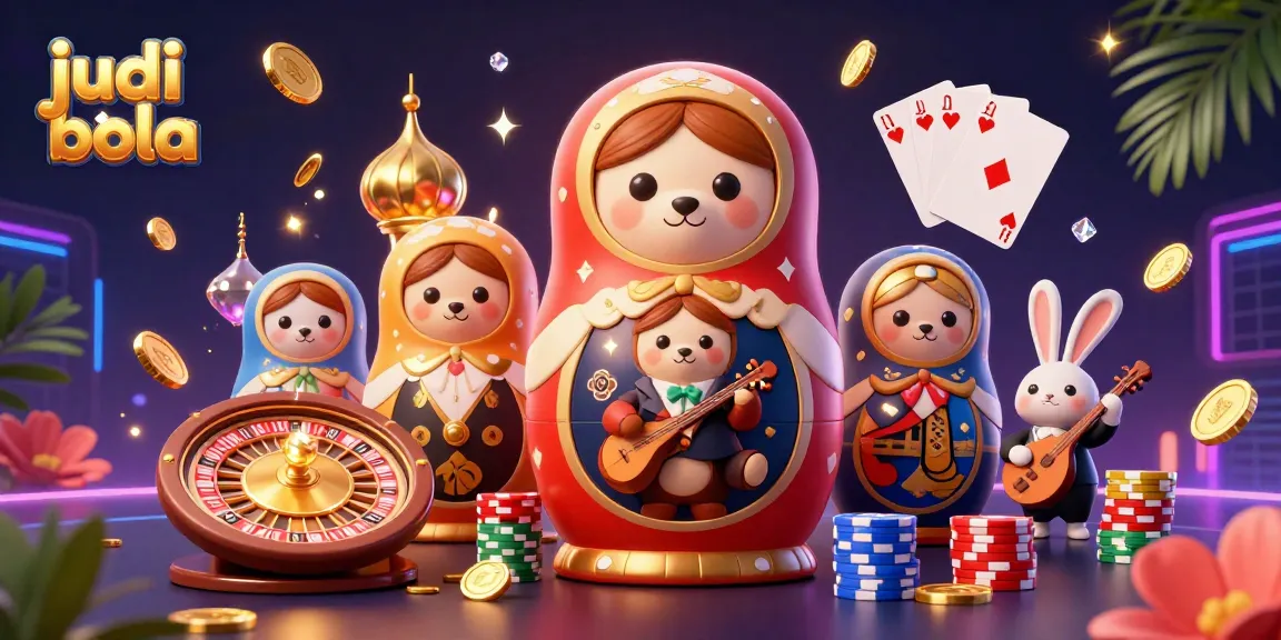 Experience judi bola action with vibrant characters and rich casino elements in a dynamic 3D scene.