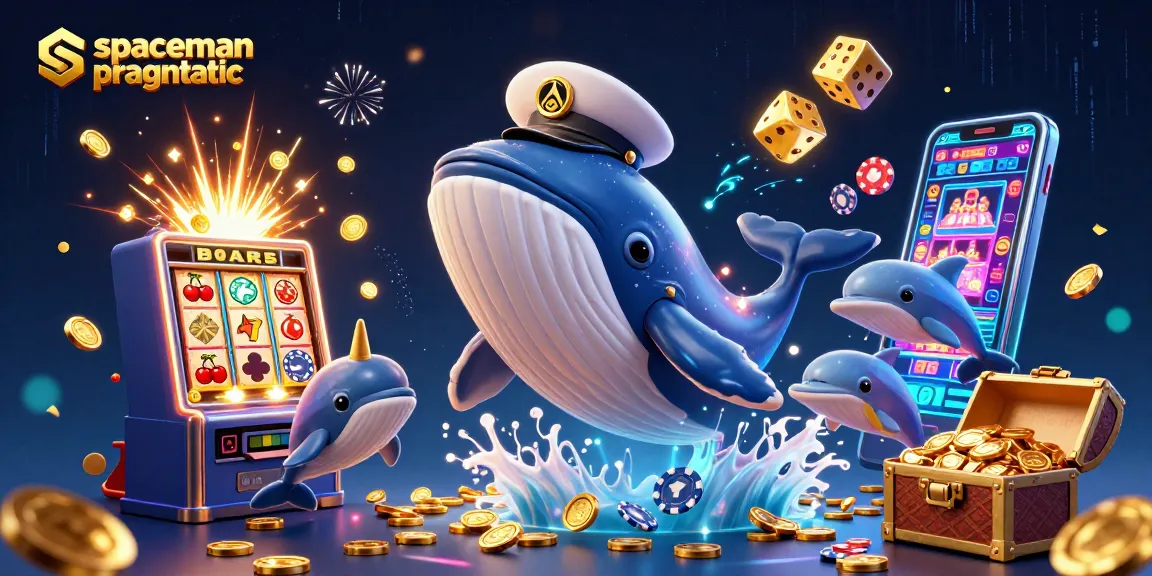 Experience the thrill of spaceman pragmatic with vibrant characters and exciting casino elements in a dynamic illustration.
