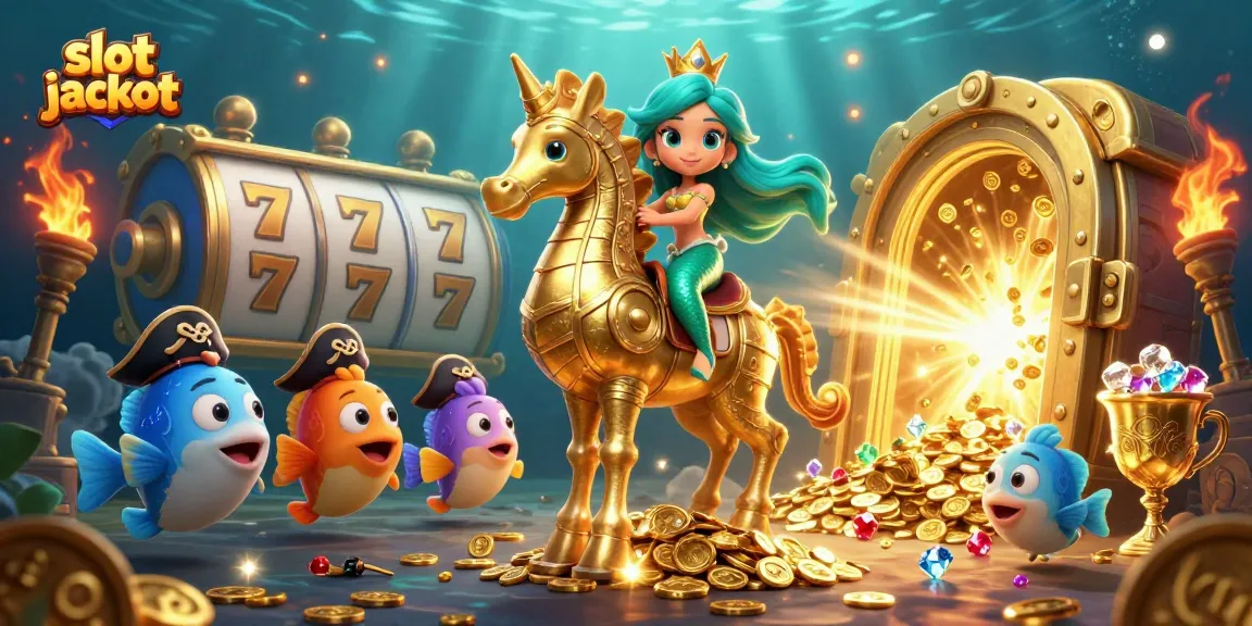 Menghadapi slot jackpot seru dengan putaran slot, berlian, dan kemewahan, dalam suasana bawah laut