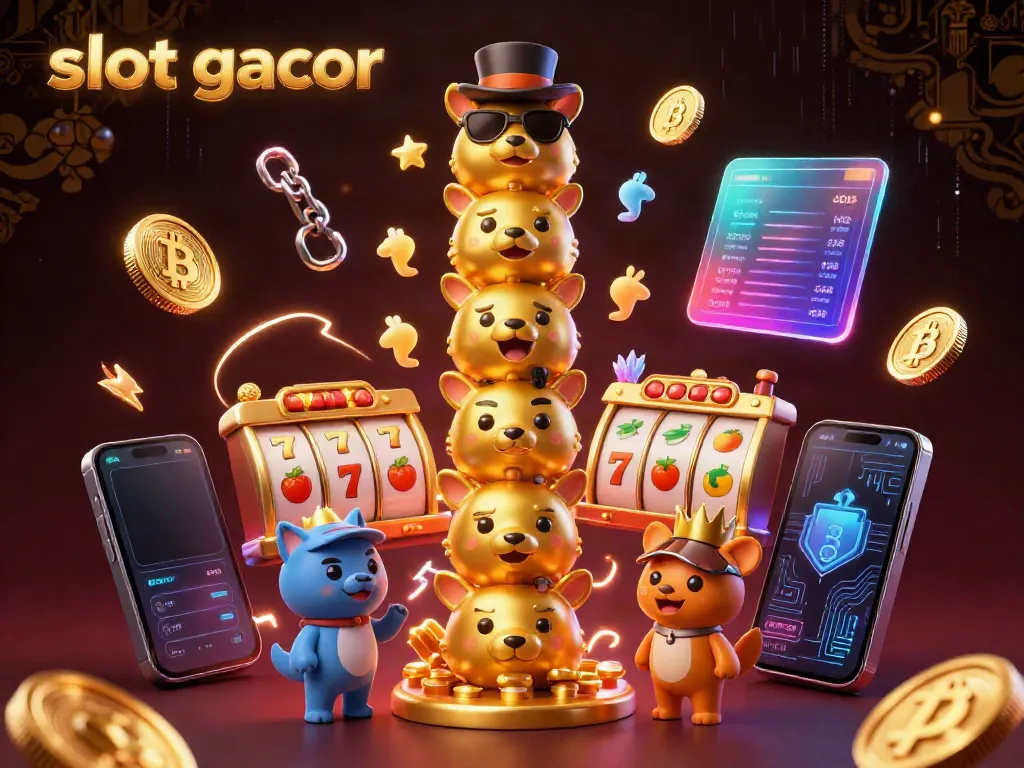 Memasuki slot gacor dengan mesin slot berwarna-warni dan simbol keberuntungan, berputar ke arah kemenangan.