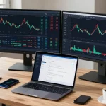 Play exchange cryptocurrency trading setup with live charts, digital wallet, and secure environment for effective blockchain investment.