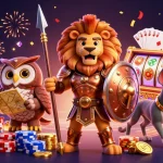 Spin the reels of gg88 slot with exciting characters and dynamic elements in a vibrant casino scene.
