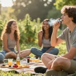 The legal age to vape in Cyprus ensures safe enjoyment of high-quality CBD products in a natural outdoor setting.