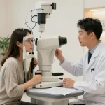 Patient consultation at SNU Eye Clinic for advanced eye care and surgery in snuseoul.