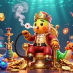 Dax69 memicu kemenangan dengan mesin slot yang berkilauan di backdrop permainan judi online yang menarik