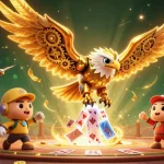 Join the adventure with Sun win as the golden eagle soars through a vibrant casino landscape.