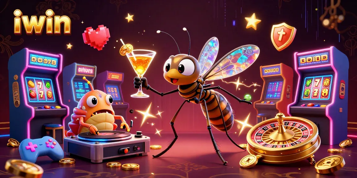 Engage with iwin's vibrant casino universe, featuring a fun mascot and exhilarating gaming elements.