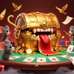 Winning at GO88 with a treasure chest bursting with riches, enticing players in a vibrant casino