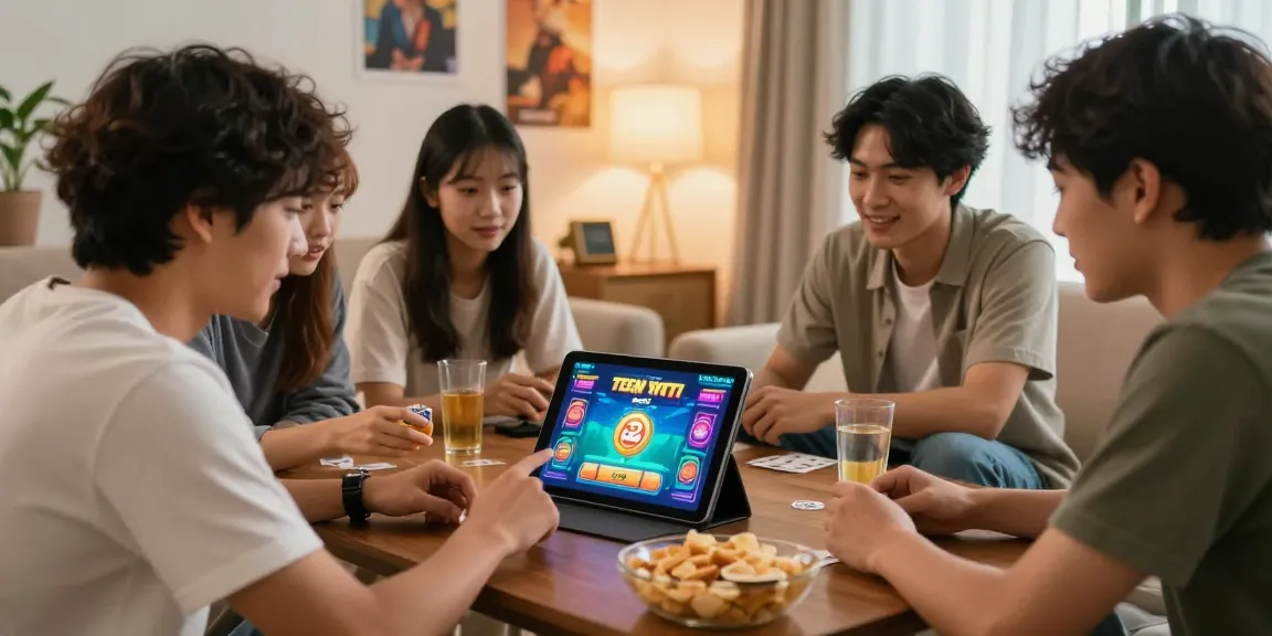 Friends playing Teen Patti Gold together, showcasing the social aspect of gaming with a direct link to fun.