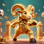 Experience the excitement of nhà cái KO66 with a dynamic 3D illustration showcasing vibrant gaming elements and immersive action.
