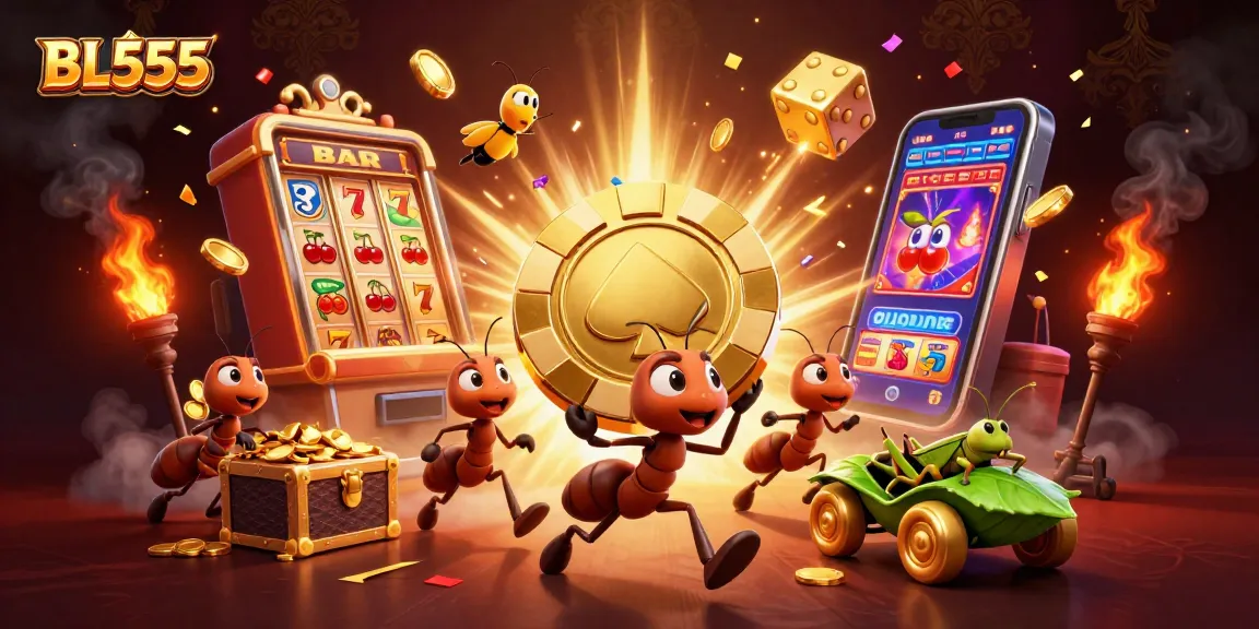 Experience winning thrills at BL555 with a team of ants on a dynamic heist adventure!