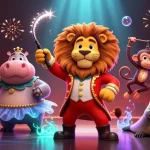 Engage in thrilling gameplay at 789club7 with our dynamic circus-themed online casino illustration.