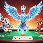 Experience the excitement of go88 with a vibrant 3D illustration featuring poker elements and enchanting characters.
