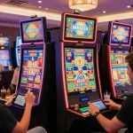 Pengalaman bermain slot88 dengan suasana ceria dan mesin slot berwarna-warni.