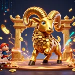 Experience the excitement of slot deposit 5k gameplay with dynamic golden ram and vibrant casino elements.