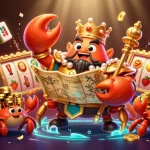 Experience thrilling gaming with ph33 featuring a golden crab emperor and dynamic casino elements