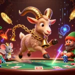 Socolive features a lively sports betting casino scene with a playful Krampus goat, interactive angel mouse, and mischievous gremlins.