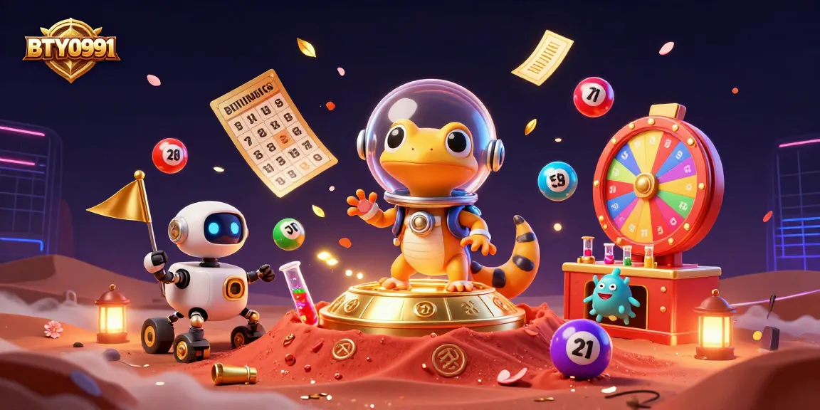 Spin your luck with BTY0991 in this vibrant casino adventure illustration packed with action!
