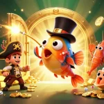Experience winning excitement at open88 with dazzling treasures and lively characters in this colorful 3D casino scene.