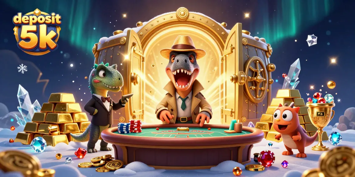 Play exciting slots at deposit 5k with our vibrant gaming illustration showcasing thrilling casino elements.